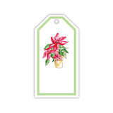 Christmas Poinsettia Gift Tag