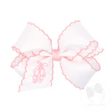 Ballet Slippers Emb Hair Bow