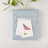 American flag mini notecard