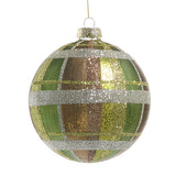 Red Green Plaid Ornament