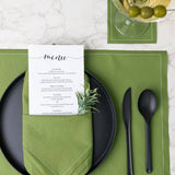 Olive Cocktail Napkin Roll