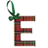 Letter Tartan Ornament
