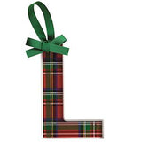 Letter Tartan Ornament