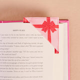 Corner Keeper Fabric Bookmark-Holiday Gift Bow Red