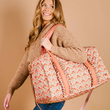 On-the-Go Quilted Weekender Bag-Everbloom Dusty Rose