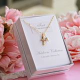 First Communion Cross Pearl Necklace CJ-399