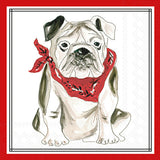 Red Bulldog Hometown Pride Bev Napkin