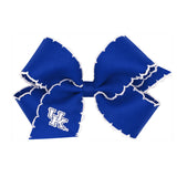 Game Day Grosgrain Hair Bow Emb-med