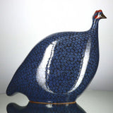 Electric Blue Spotted Black Guinea Fowl