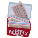 Favorite Recipes Red Ornament