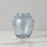 Denim Glass Amphora Flower Vase