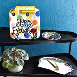 Happy Everything Bright Dot Mini Square Platter