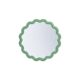 Green Scalloped Mirror