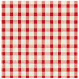 Red Painted Check Beverage Napkins