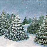 Evergreen Forest Beverage Napkin