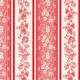 Red Burleigh Stripe Beverage Napkin
