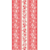 Red Burleigh Stripe Guest Napkin