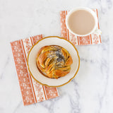 Pumpkin Burleigh Stripe Beverage Napkin