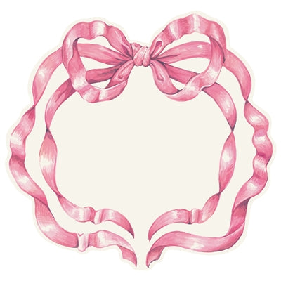 Die Cut Pink Bow Placemat