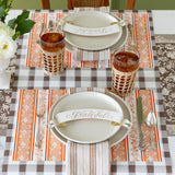 Pumpkin Burleigh Stripe Placemat