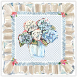 Blue Hydrangea Square Placemat