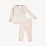 Pink Stripe Organic Cotton Pjs Set