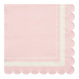 Scalloped Edge Blush Bev Napkin