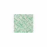 Greek Key Green Beverage Napkin
