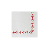 Florentine Red Beverage Napkin