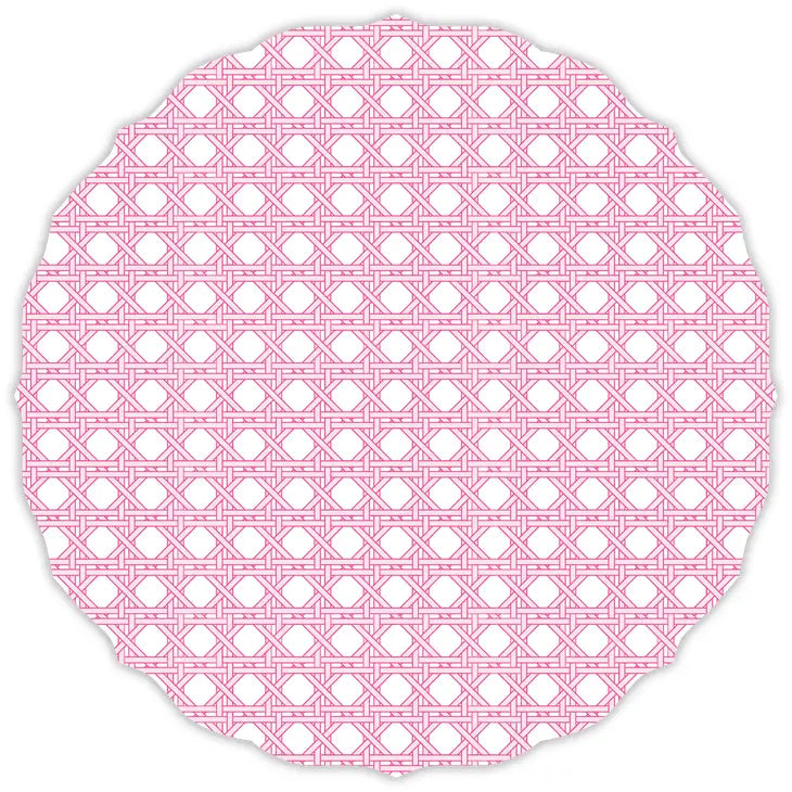 Interlocking Cane Pattern Pink Posh Placemat