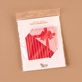 Corner Keeper Fabric Bookmark-Holiday Gift Bow Red