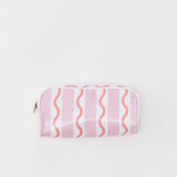 Coral Squiggle Patterned Toiletry Bag