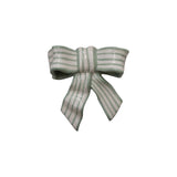 Stoneware Striped Bow Decor/Wall Hanging Décor