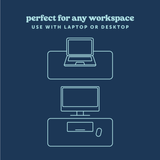 Style Station Desk Mat-Endless Daydream Navy