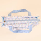 The Everyday Quilted Tote Bag-Petal Parade Blue