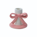 Pink Bow Taper Holder