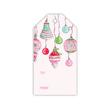 Pink and Green Vintage Hanging Ornaments Gift Tag