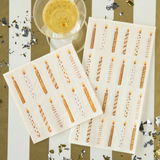 Gold Candles Beverage Napkins