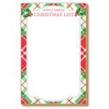 A Very Merry Christmas List Christmas Luxe Large Notepad