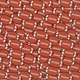 Football Brown Bev Napkin Red