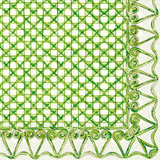 Botanical Cane Green Bev Napkin