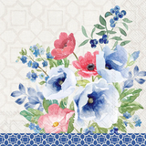 Indigo Flowers Lunch Napkin
