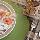Die-cut Green French Frame Placemat