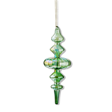 Green Iridescent Finial Ornament