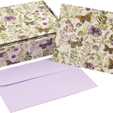 Amethyst Butterflies Note Cards
