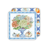 Hydrangea Pumpkin Coasters