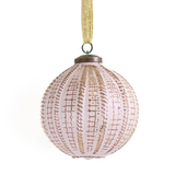 Tivoli Glass Ornament Blush/Gold 4"