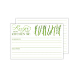 Handpainted Recipe Card Asparagus