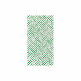 Greek Key Green Guest Napkin