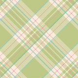 Bright Green Plaid Cocktail Napkin